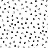 Free vector paw print background pattern