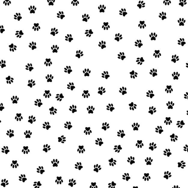 Paw Print Background Pattern