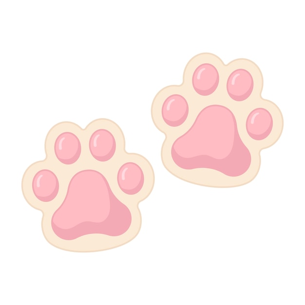 Paw print cartoon