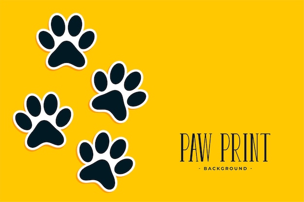 Paw print stickers