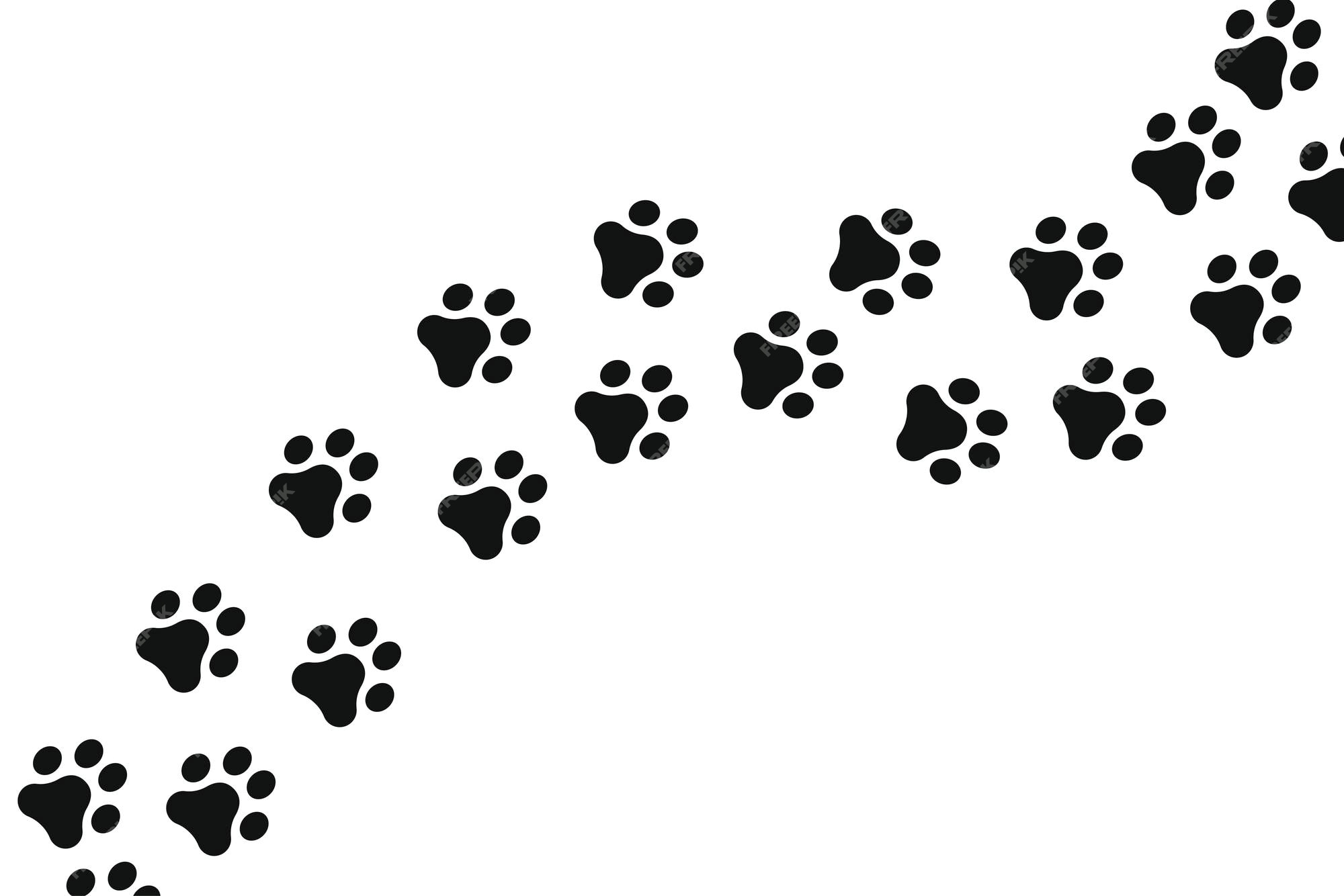 Scribble paw print svg doodle dog paw print svg hand drawn