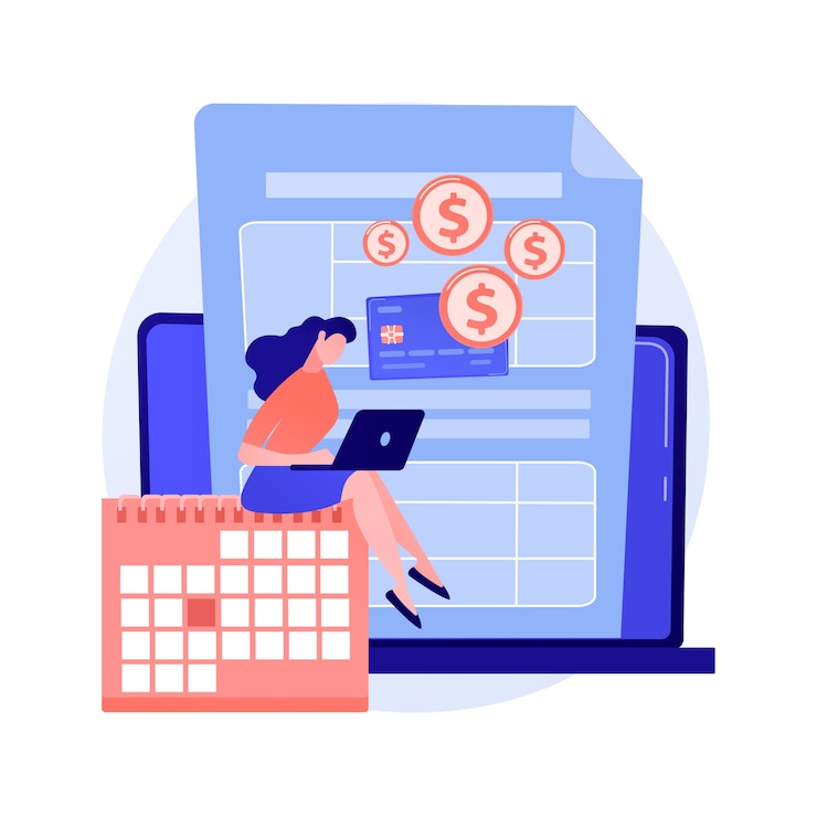 Free Vector pay a balance owed abstract concept vector illustration. making credit payment, pay owed money to a bank, irs balance due, debt consolidation and management, taxpayer bill abstract metaphor.