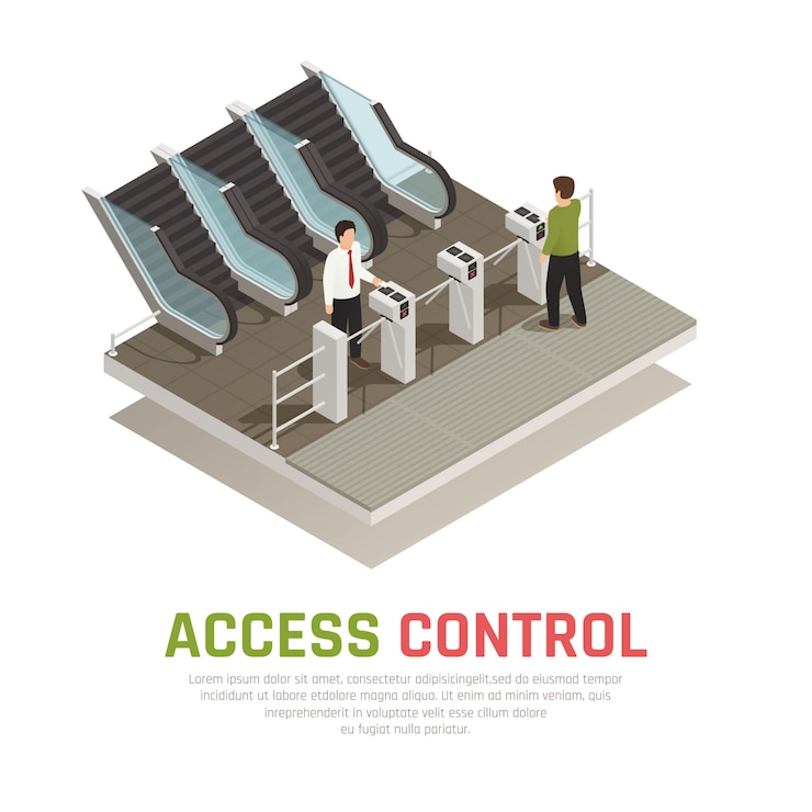 Free Vector pay gate control 