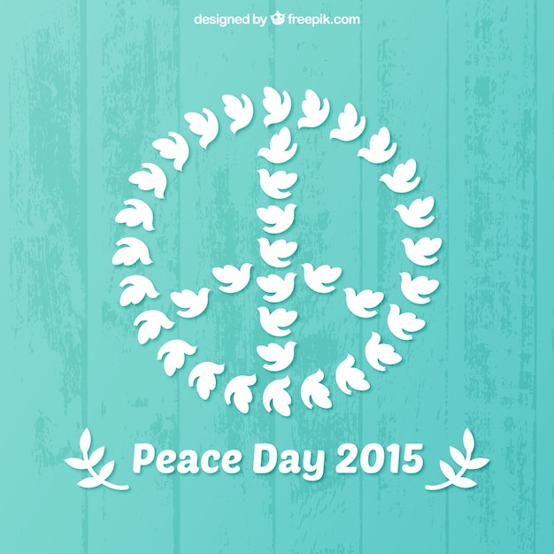 Free Vector peace day 2015