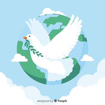 비둘기와 평화의 날 개념