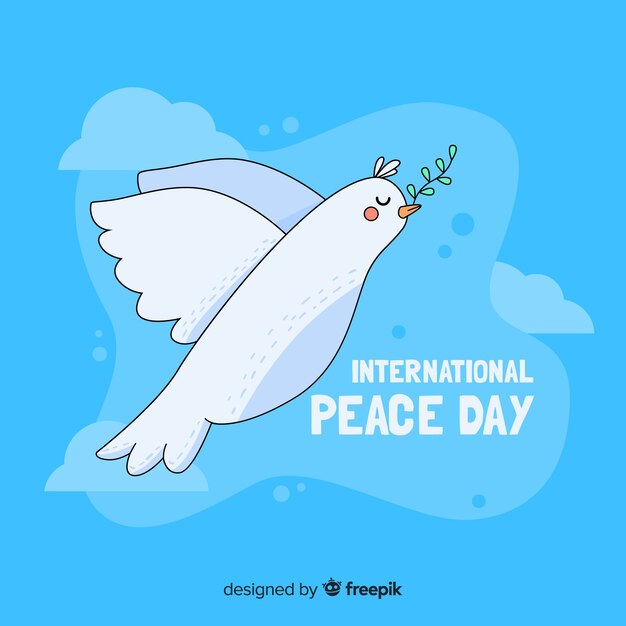 鳩と平和の日の概念