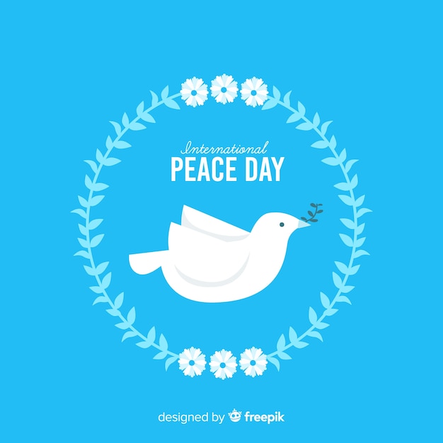 Peace day concept with a dover