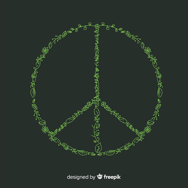 Free vector peace sign background