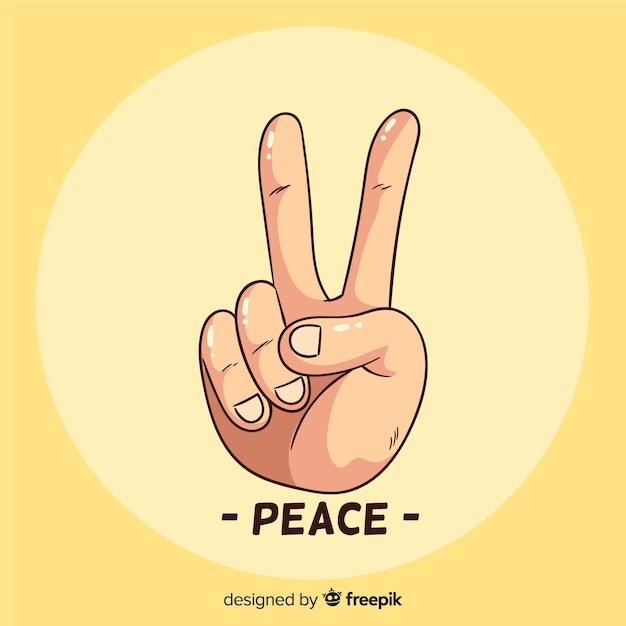 Рука знак мира