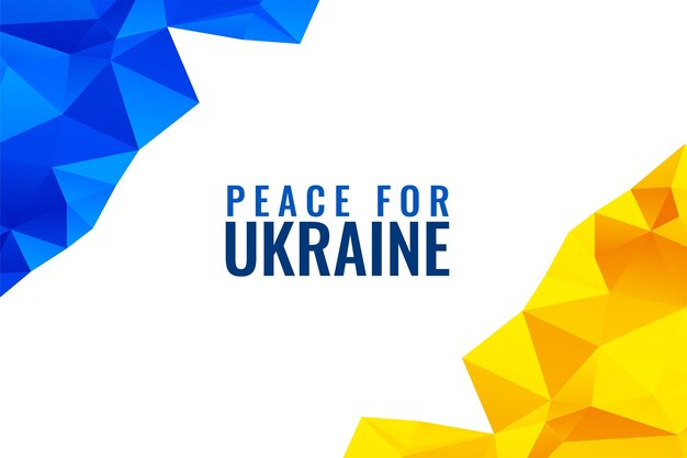 Peace for ukraine poster to stop the war with russia