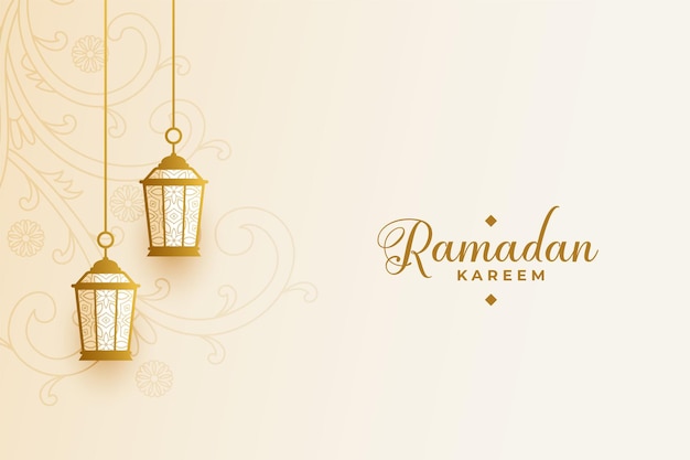 Мирные благословения дизайна карты рамадан карим