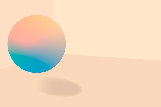 Персиковый пузырь с рисунком фона