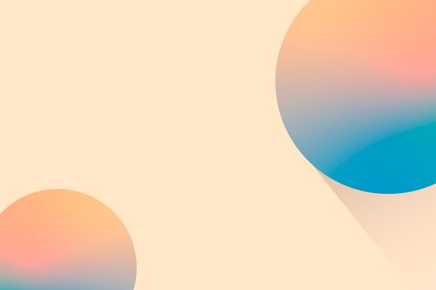 Peach bubble patterned background