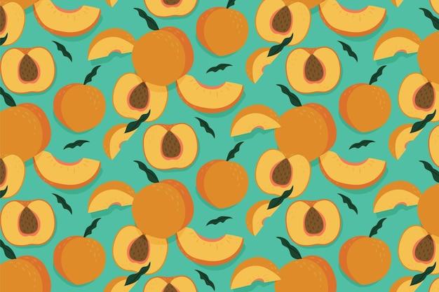 Free vector peach pattern design