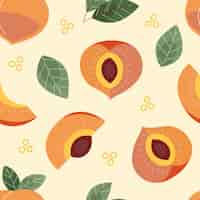 Free vector peach pattern design