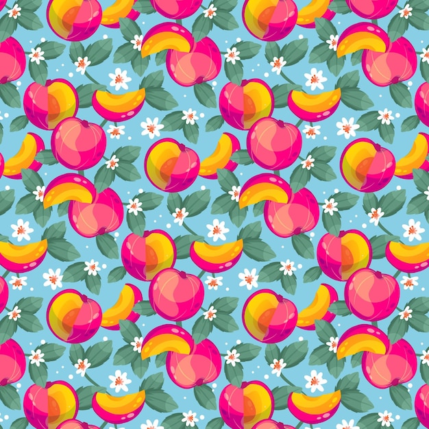 Free vector peach pattern design