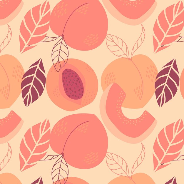 Peach pattern design