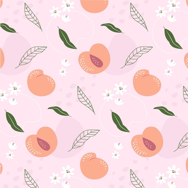 Free vector peach pattern design