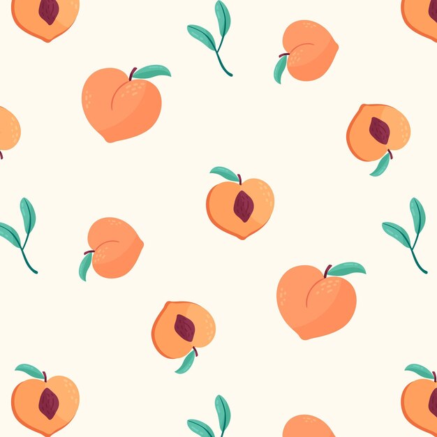 Дизайн персикового узора