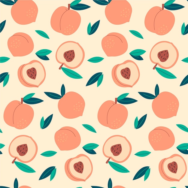 Free vector peach pattern design