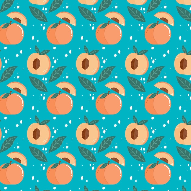 Free vector peach pattern design