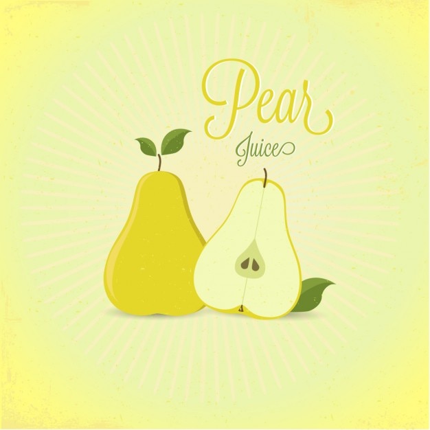 Free vector pear juice