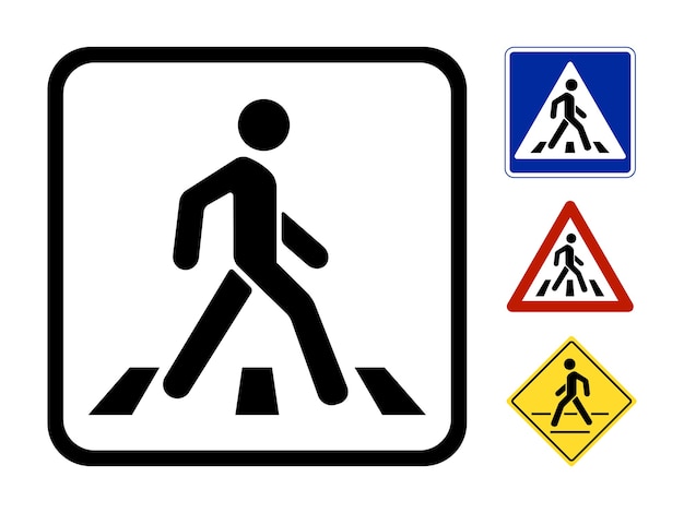 Pedestrian Crossing Sign Images - Free Download on Freepik