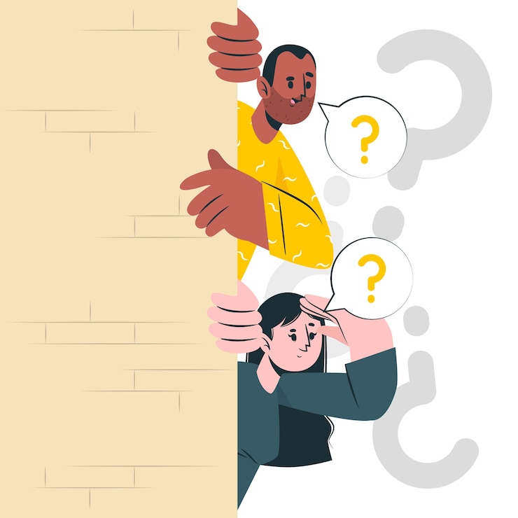 Free Vector peeking concept illustration