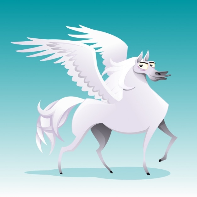 Free vector pegasus design