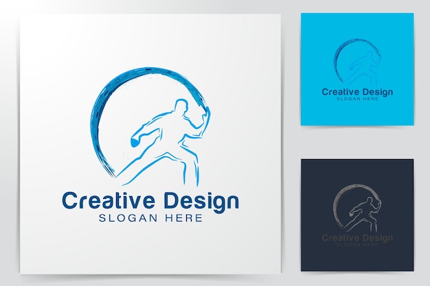 Pencak silat logo Ideas. Inspiration logo design. Template Vector Illustration. Isolated On White Background
