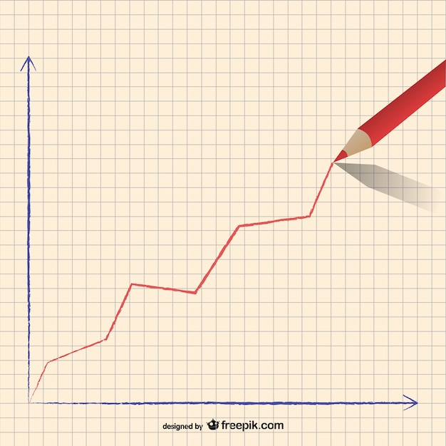 鉛筆上昇グラフ