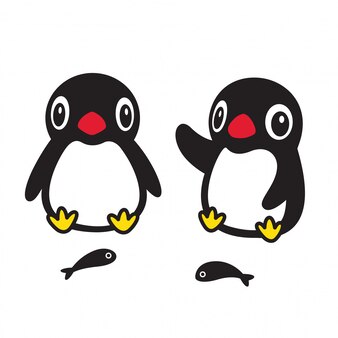 ペンギンキャラクター漫画ランニング鳥イラスト プレミアムベクター ペンギンキャラクター漫画ランニング鳥イラスト プレミアムベクター