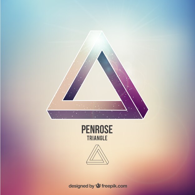 Penrose triangle background