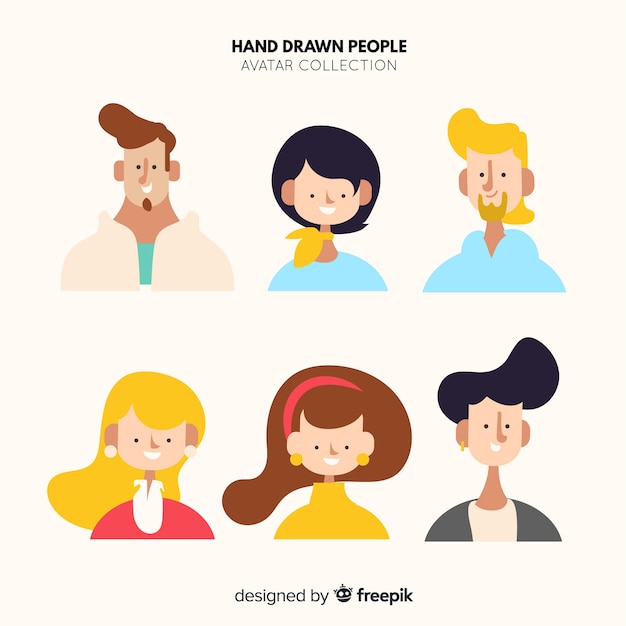 Free vector people avatar collection