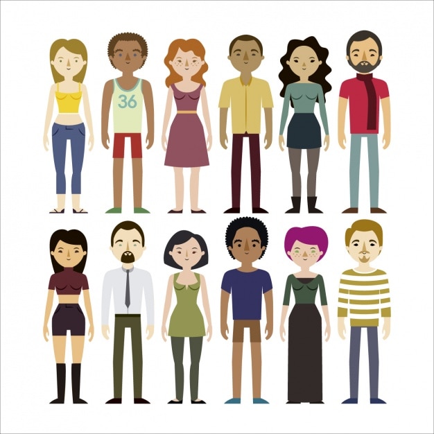 Free vector people avatars collection