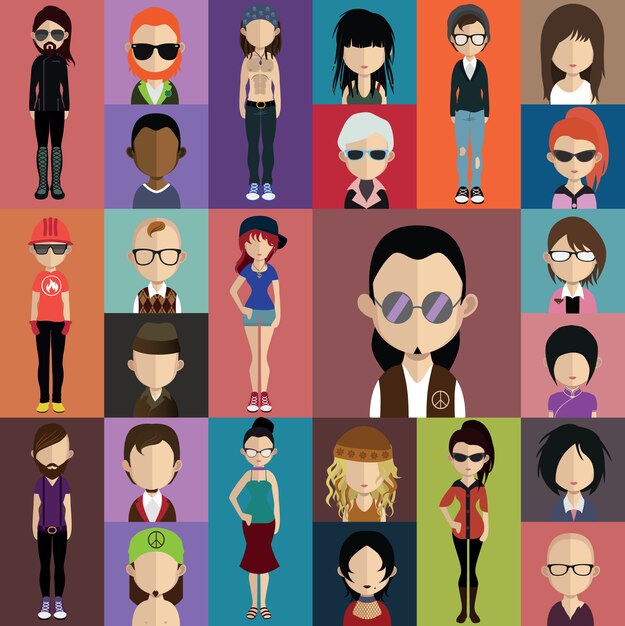 People avatars collection