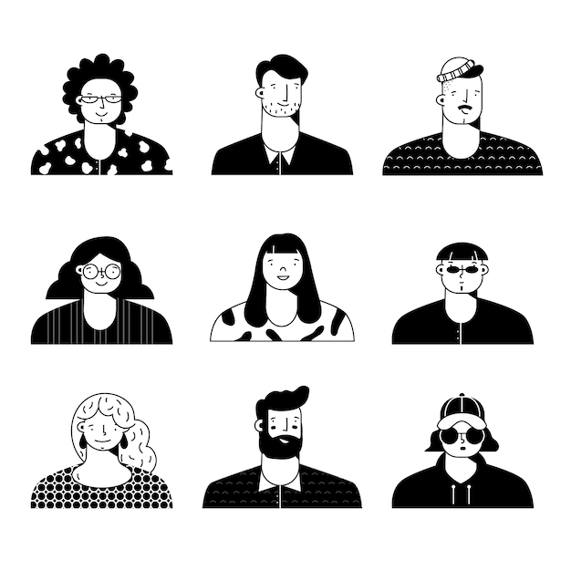 Business People Avatar Set 2301635 Vector Art at Vecteezy