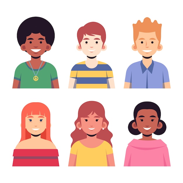 Free vector people avatars