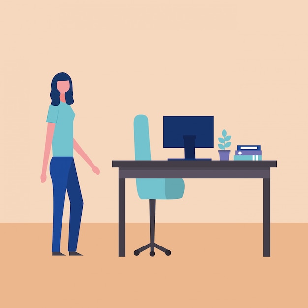 Free vector people business in office