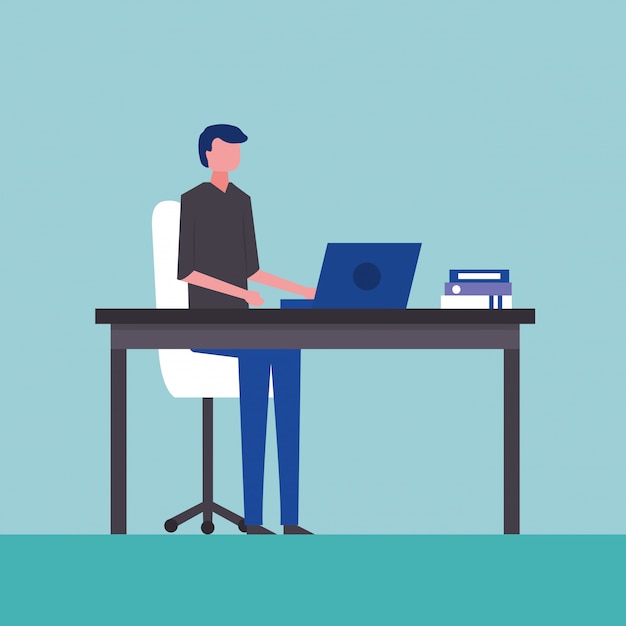 Free vector people business in office