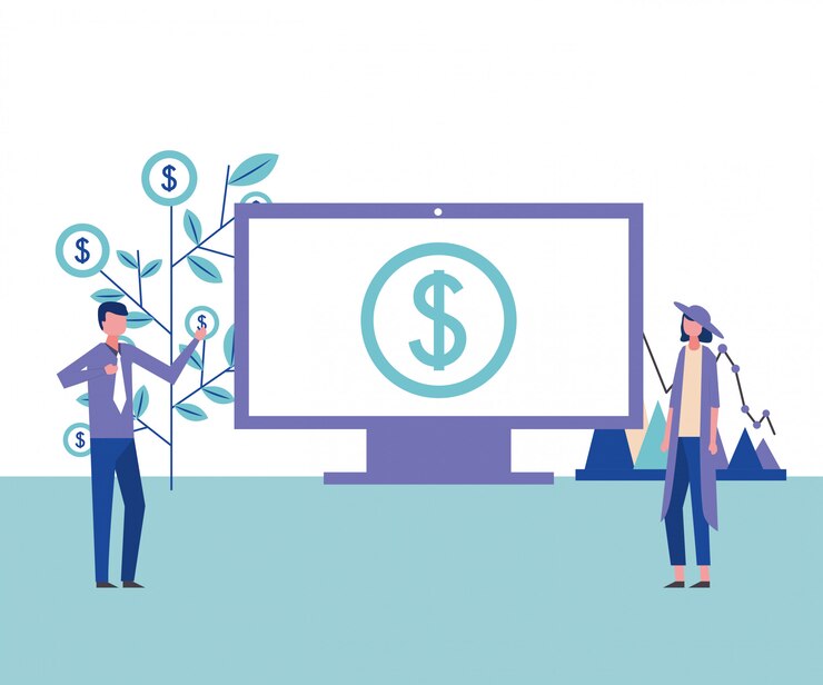 Free Vector people business in office