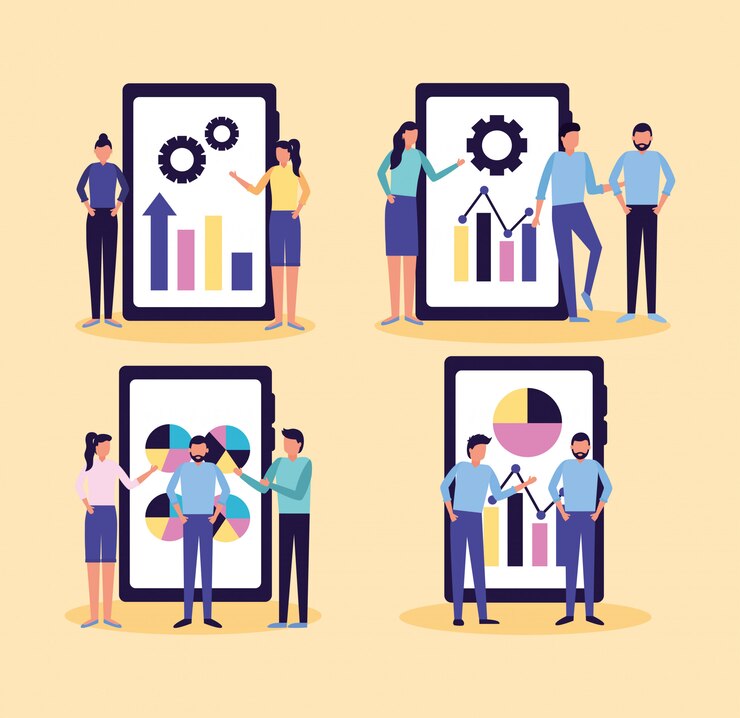 Free Vector people business work