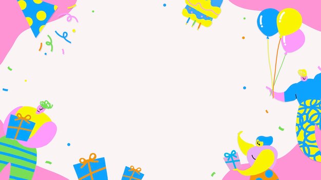 생일 파티 배경을 축하하는 사람들