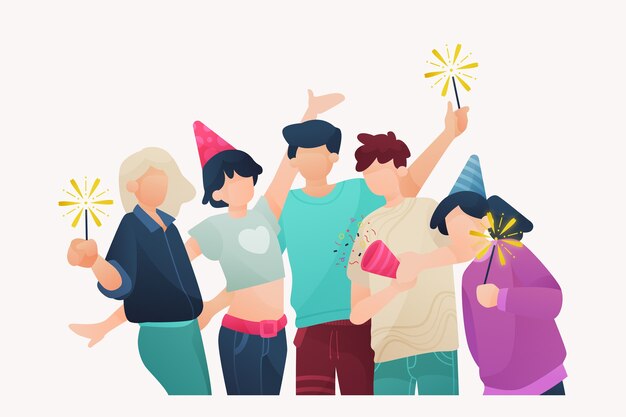 함께 축하하는 사람들