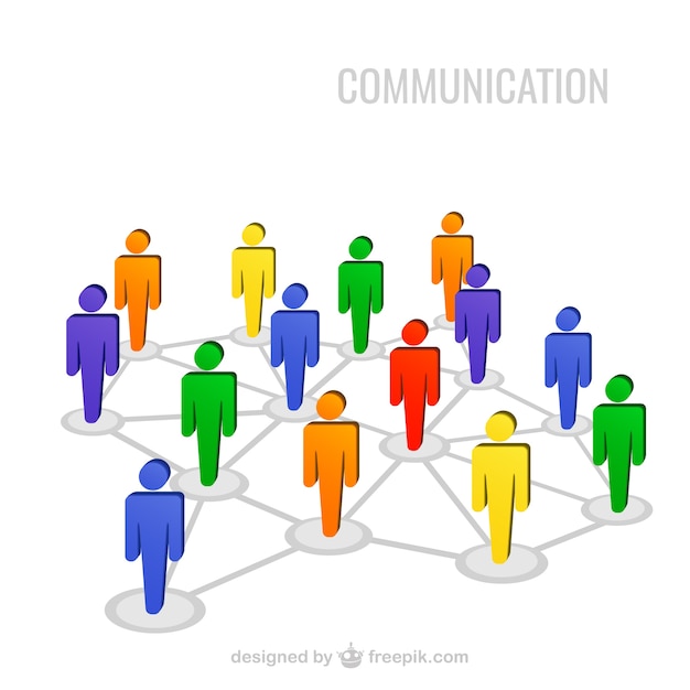 Free vector people and communication