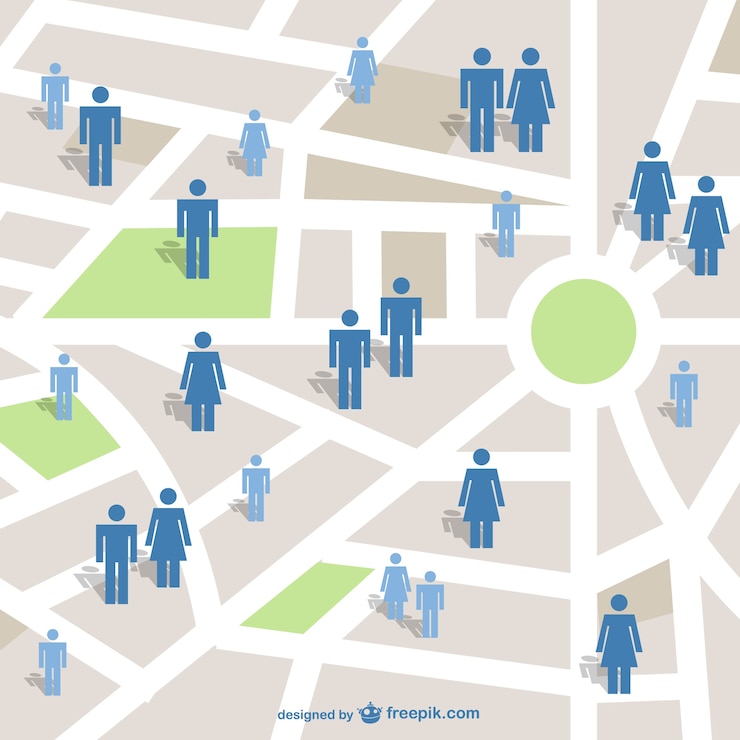 Free Vector people connecting concept vector