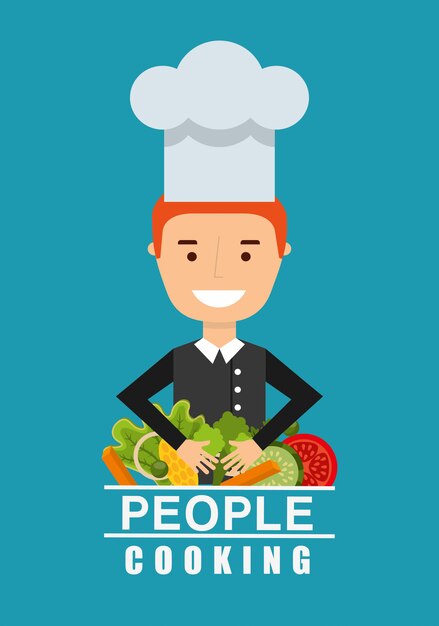 people cooking design