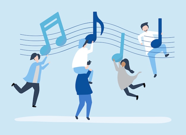 people dancing to the music 