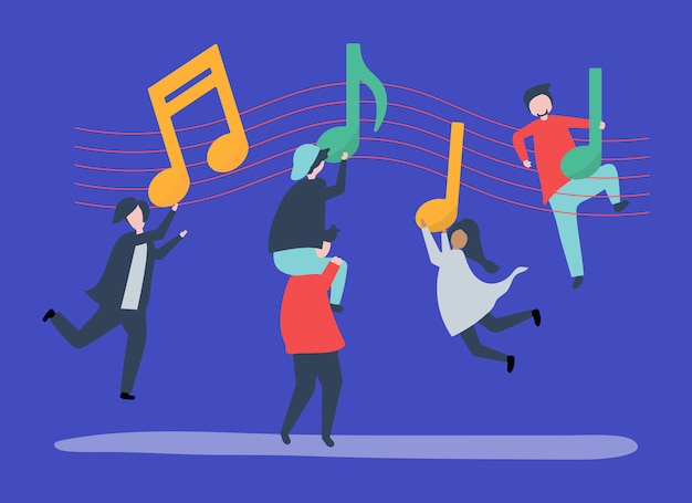 people dancing to the music 