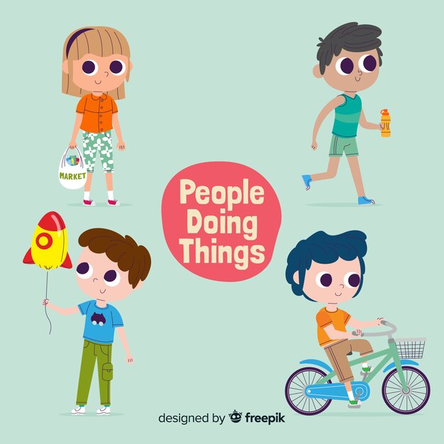 People doing things